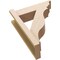 Ekena Millwork 5 1/2-in W x 16-in D x 20-in H Funston Trad Rough Cedar Woodgrain TimberThane Outlooker, Primed Tan OUTUR055X16X20FST04RCPR - alternate 3